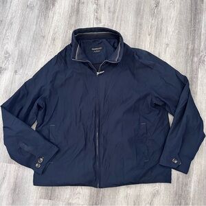 Weather Report Soft Shell Jacket Mens XL Navy Blue Preppy Golf Normcore